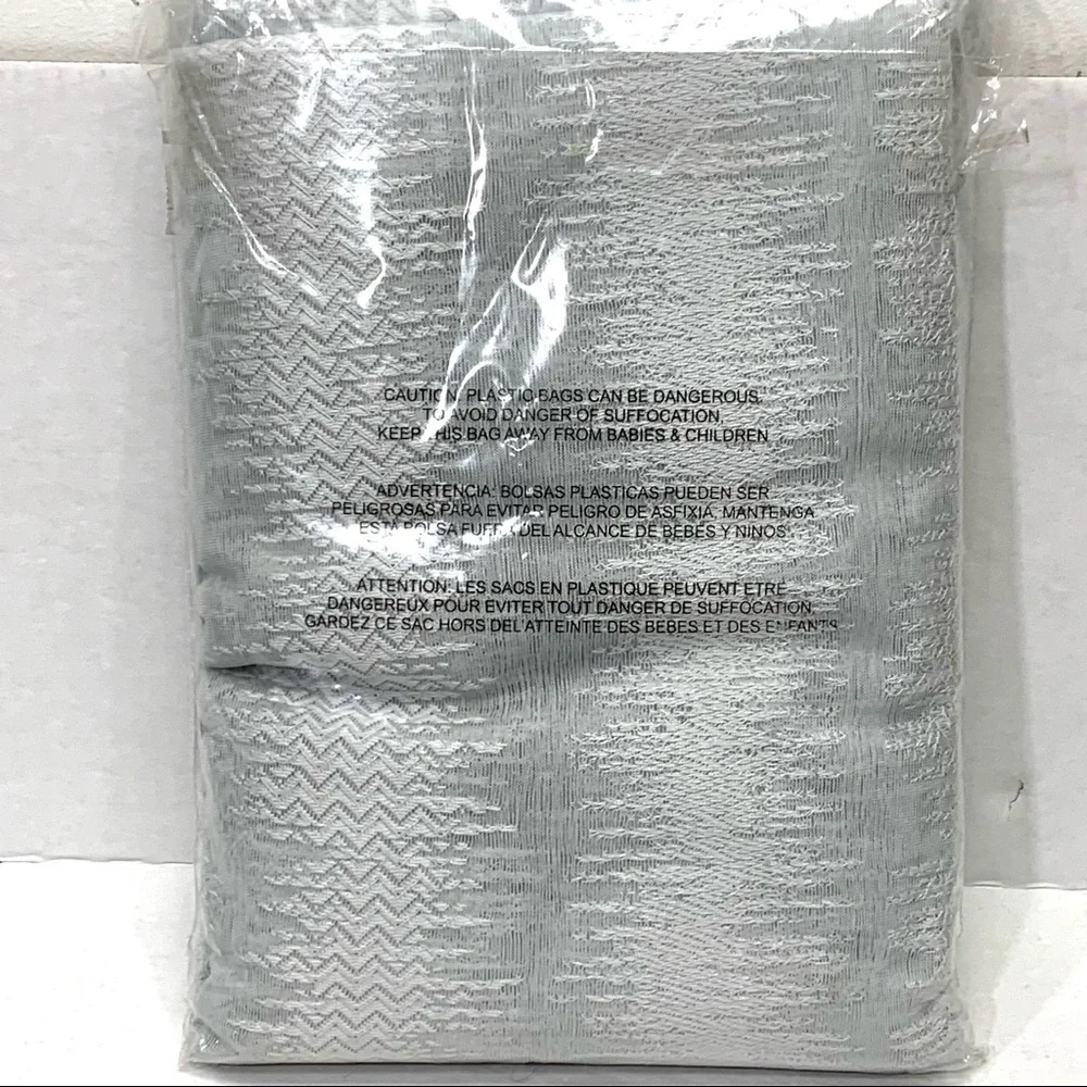 MANOR LUXE Bella Bella Sheer Gray Curtain Panel 54 in x 108 in NEW NWT